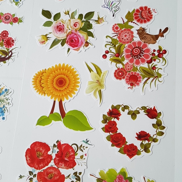 56 pcs Flower Design Thank You Stickers - Picture 9 of 17